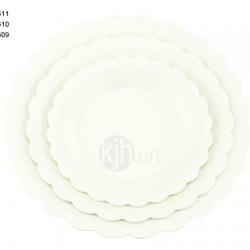 花邊圓型餐盤(6、4PCS