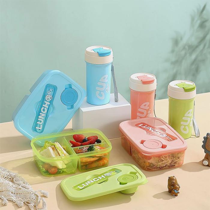 簡約套裝飯盒(飯盒950ml+水杯480ml)